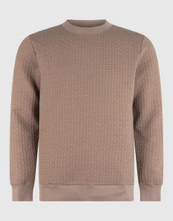Structuur Sweater Lichtbruin