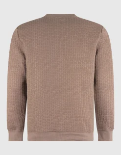 Structuur Sweater Lichtbruin