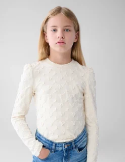 Structuur Top Gebroken Wit