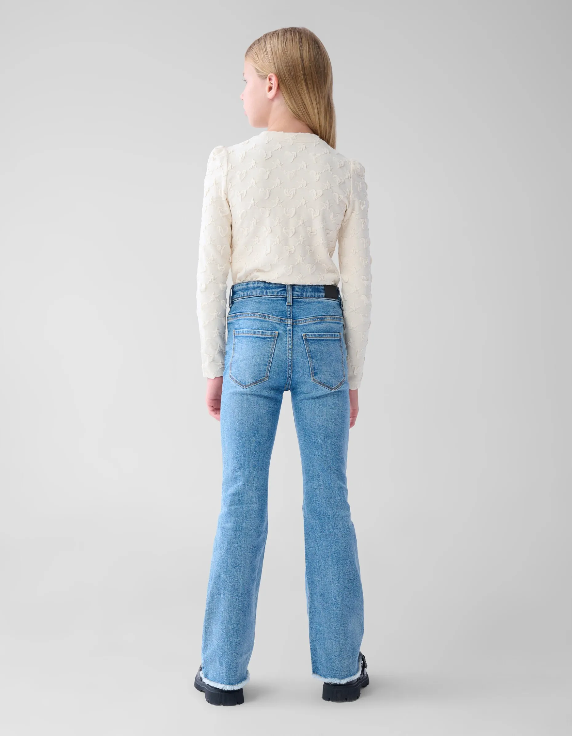 Structuur Top Gebroken Wit