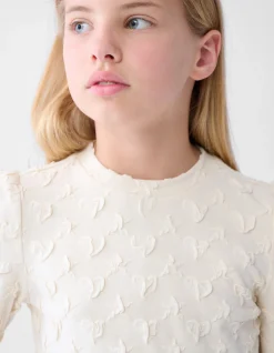 Structuur Top Gebroken Wit