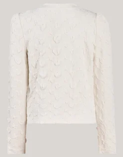 Structuur Top Gebroken Wit