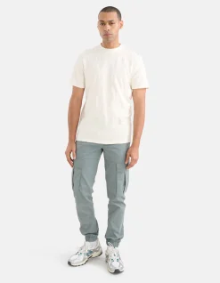 Structuur T-shirt Gebroken Wit