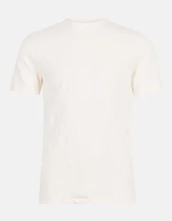 Structuur T-shirt Gebroken Wit