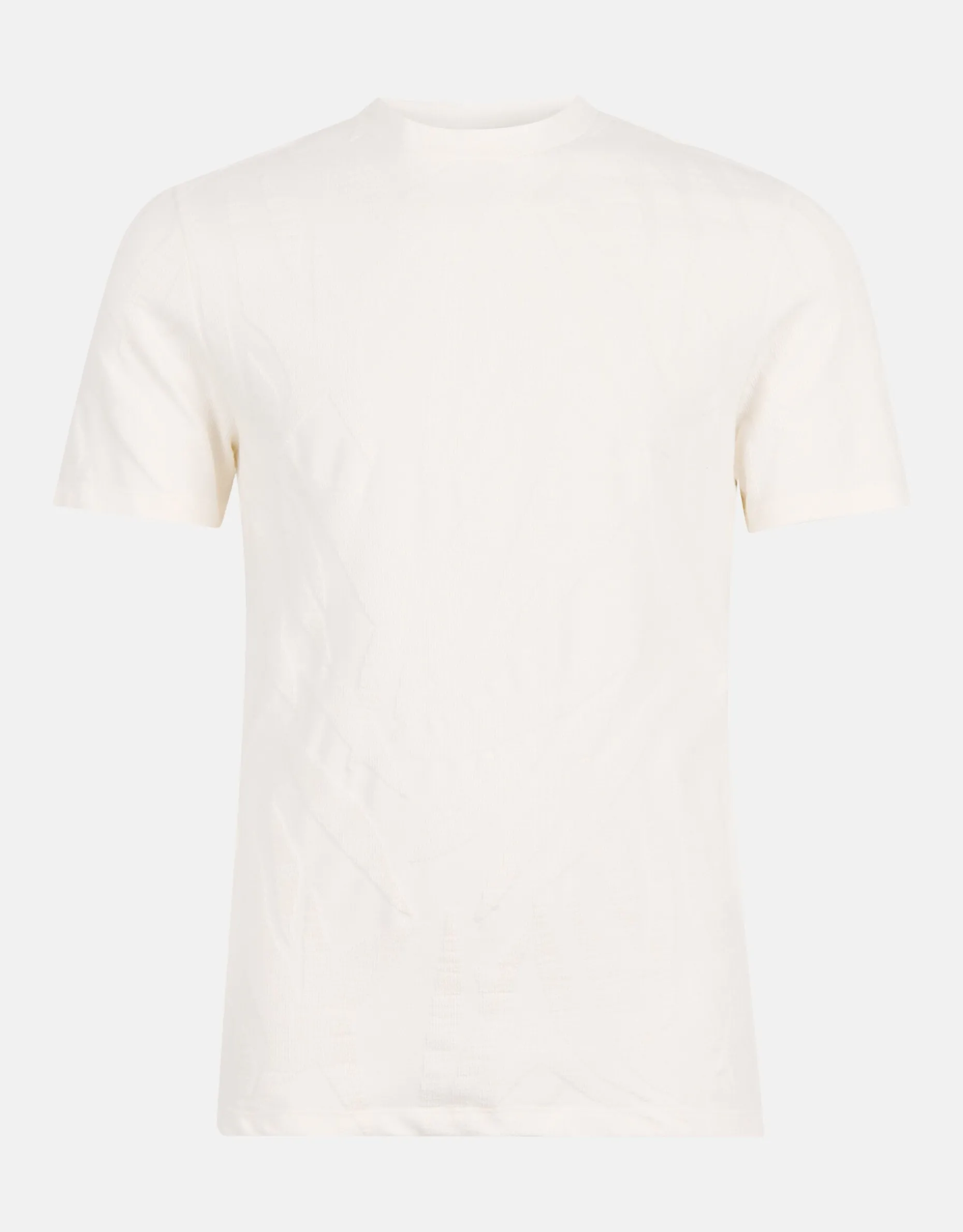 Structuur T-shirt Gebroken Wit