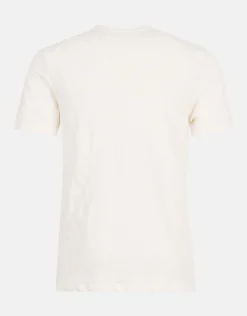 Structuur T-shirt Gebroken Wit