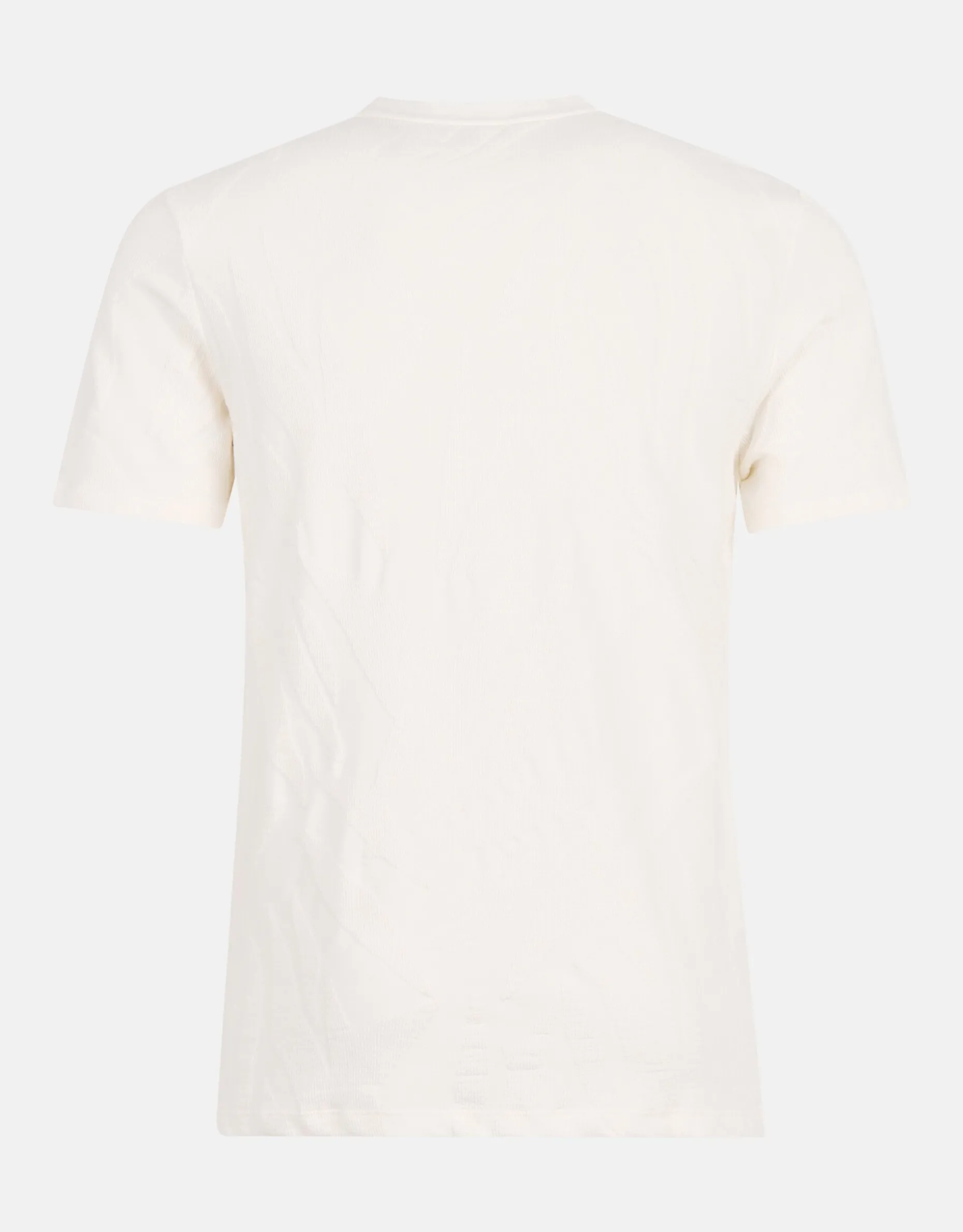 Structuur T-shirt Gebroken Wit