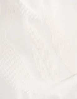 Structuur T-shirt Gebroken Wit