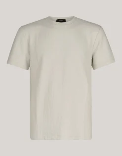 Structuur T-shirt Lichtgrijs