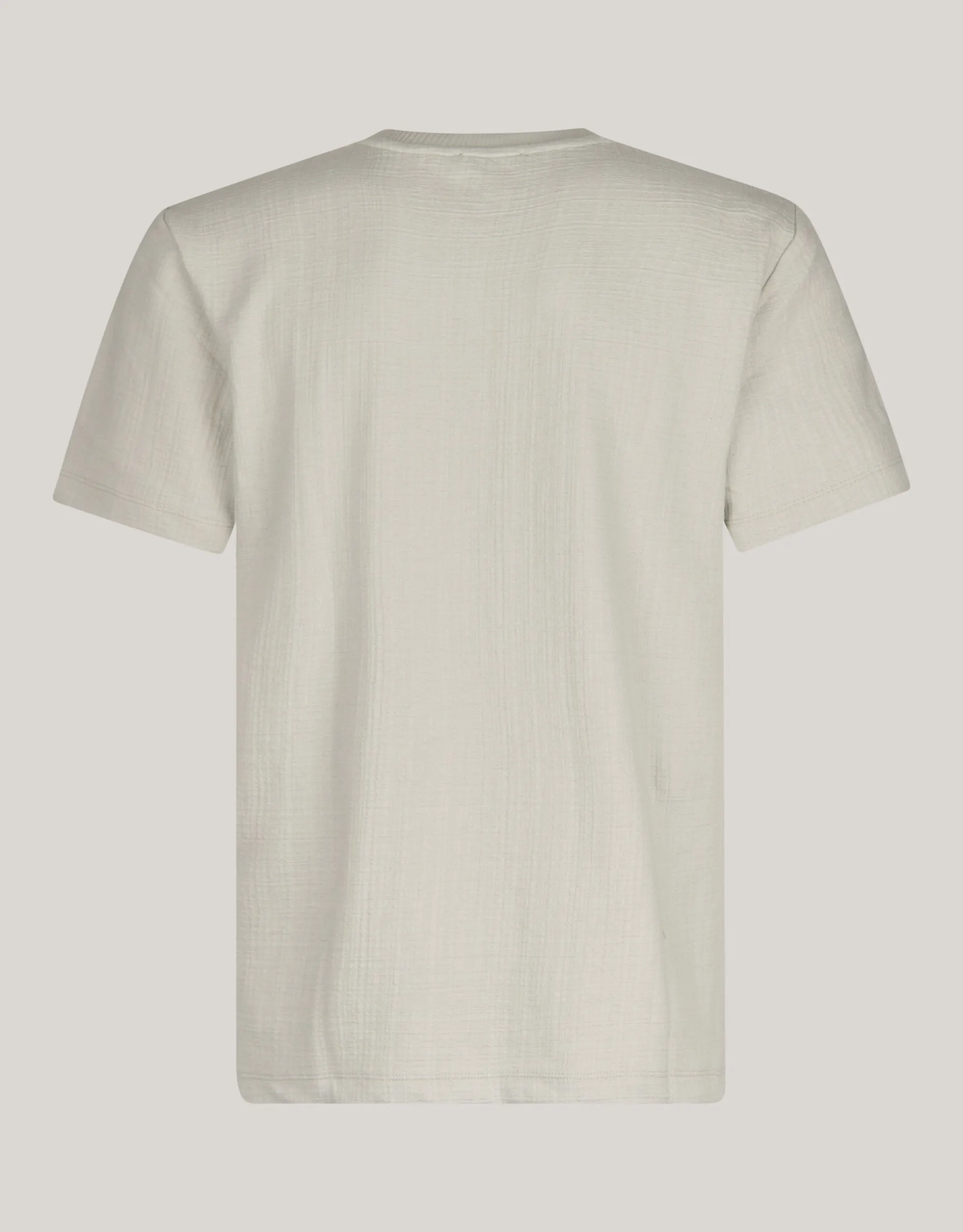 Structuur T-shirt Lichtgrijs