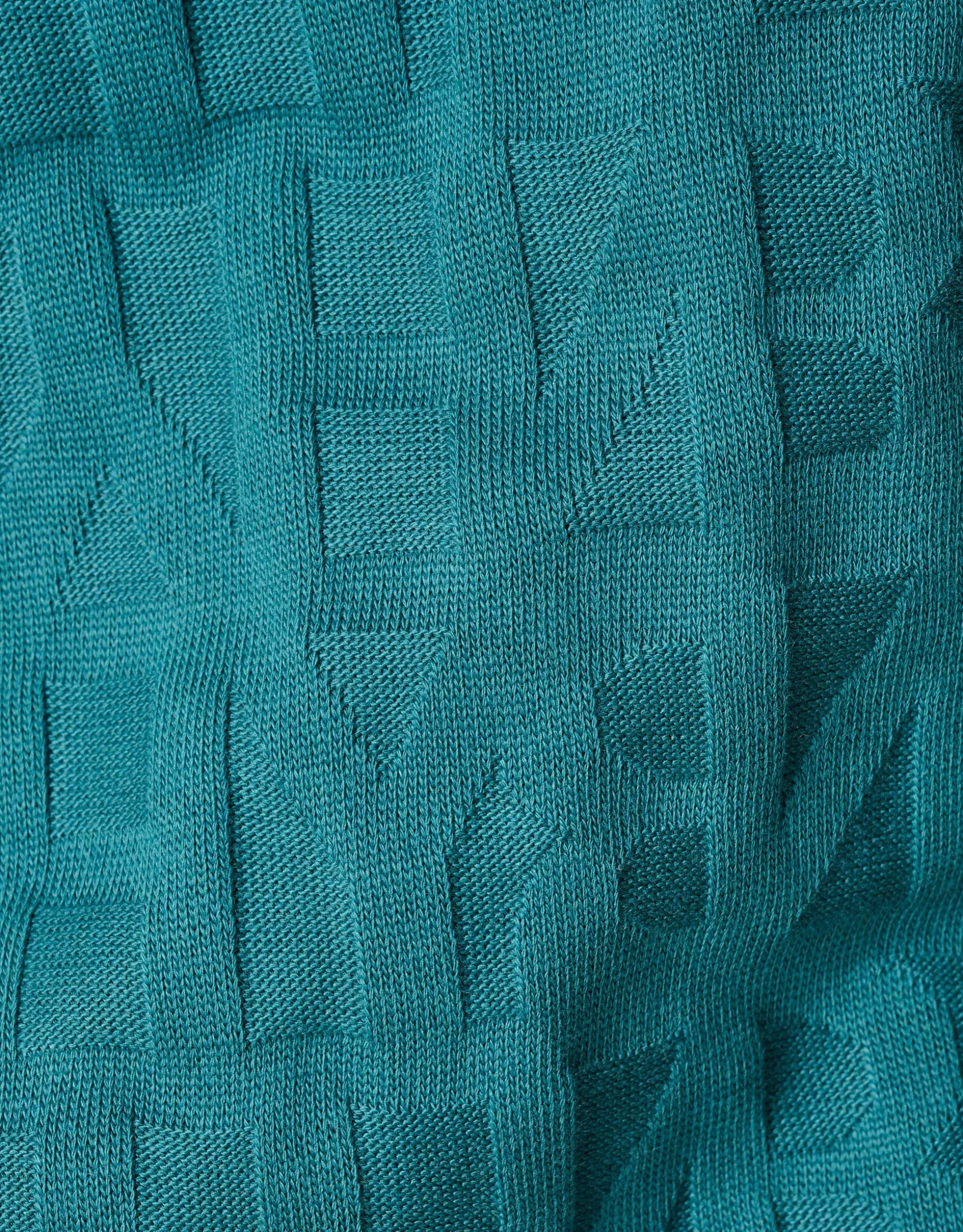 Structuur T-shirt Turquoise