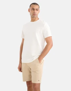 Structuur T-shirt Wit