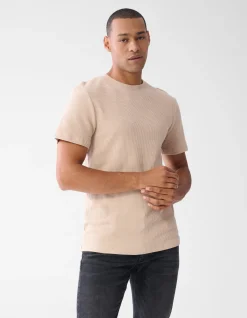 Structuur T-shirt Zand