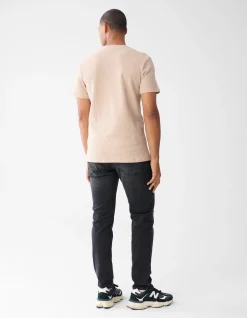 Structuur T-shirt Zand