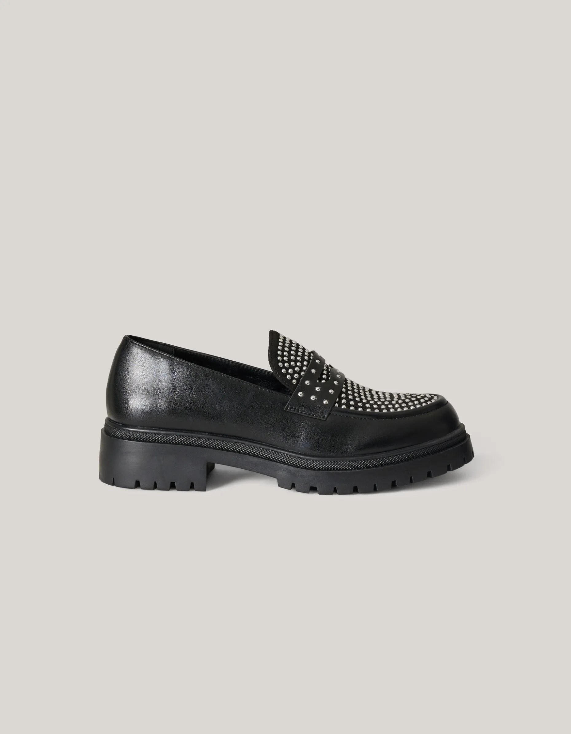 Stud Loafers Zwart