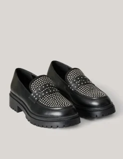 Stud Loafers Zwart
