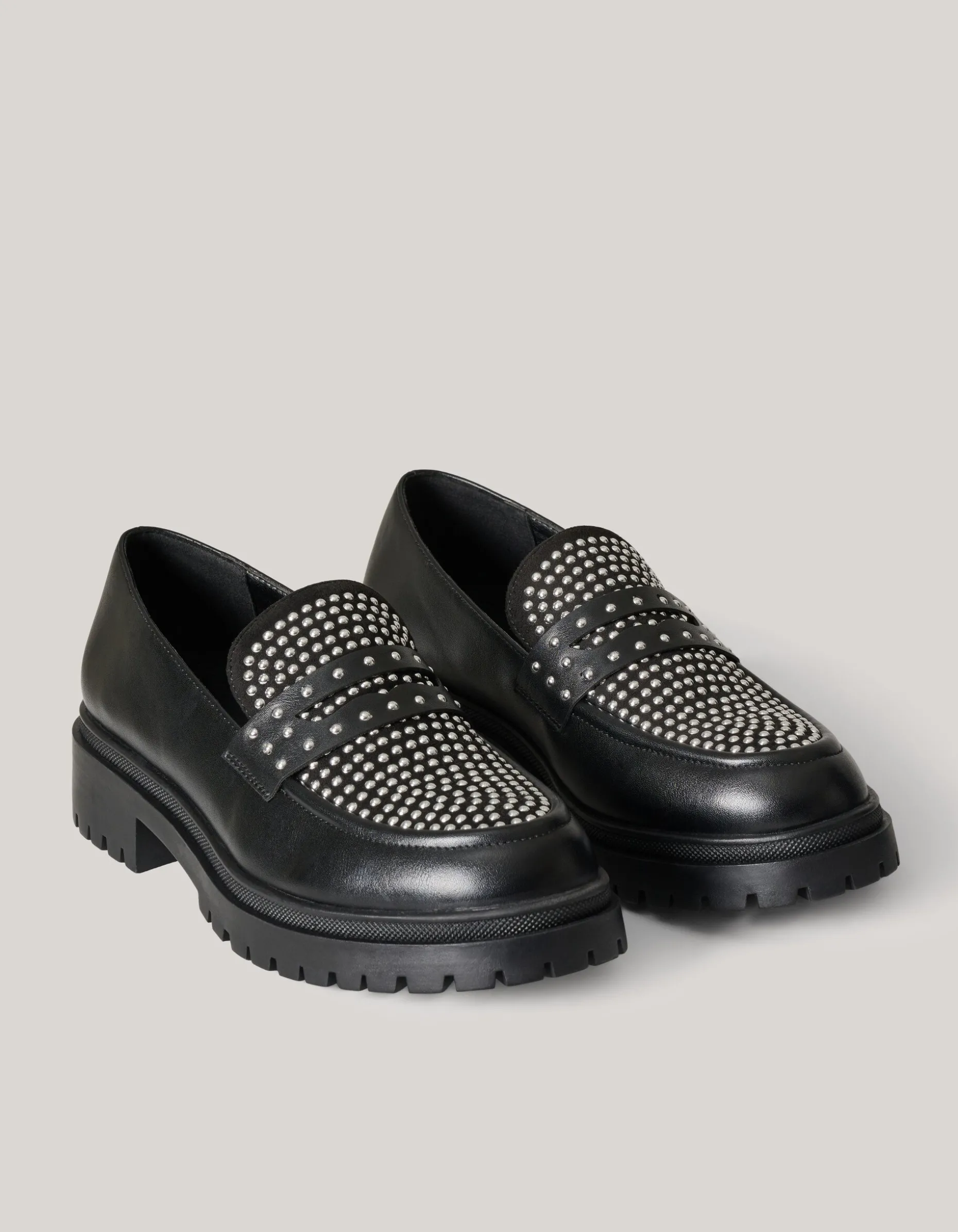 Stud Loafers Zwart