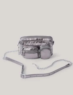 Studded Pocket Tas Zilver