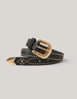 Studded Riem Zwart
