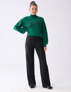 Studio Strass Trui Donkergroen