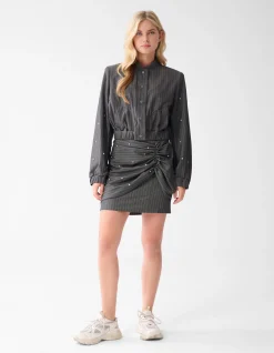 Studs Rok Donkergrijs