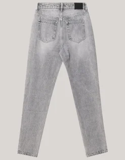 Studs Tapered Fit Jeans Grijs