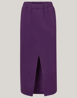 Sweat Maxi Rok Paars