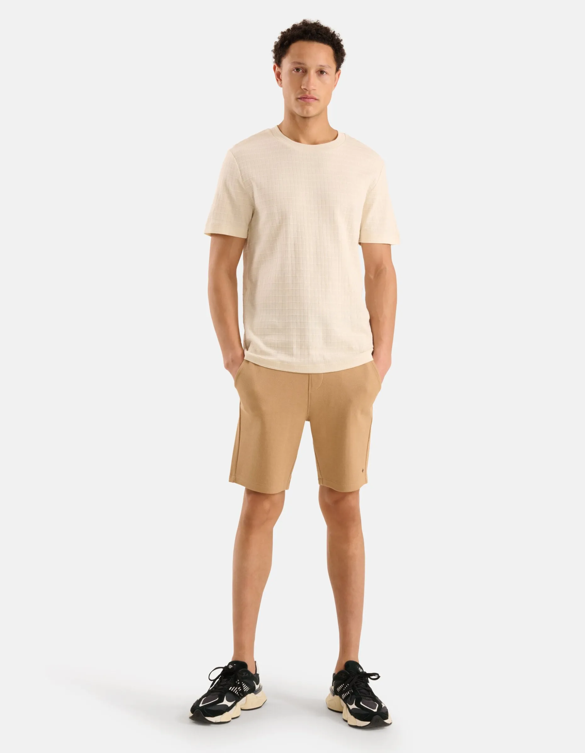 Sweat Short Lichtbruin