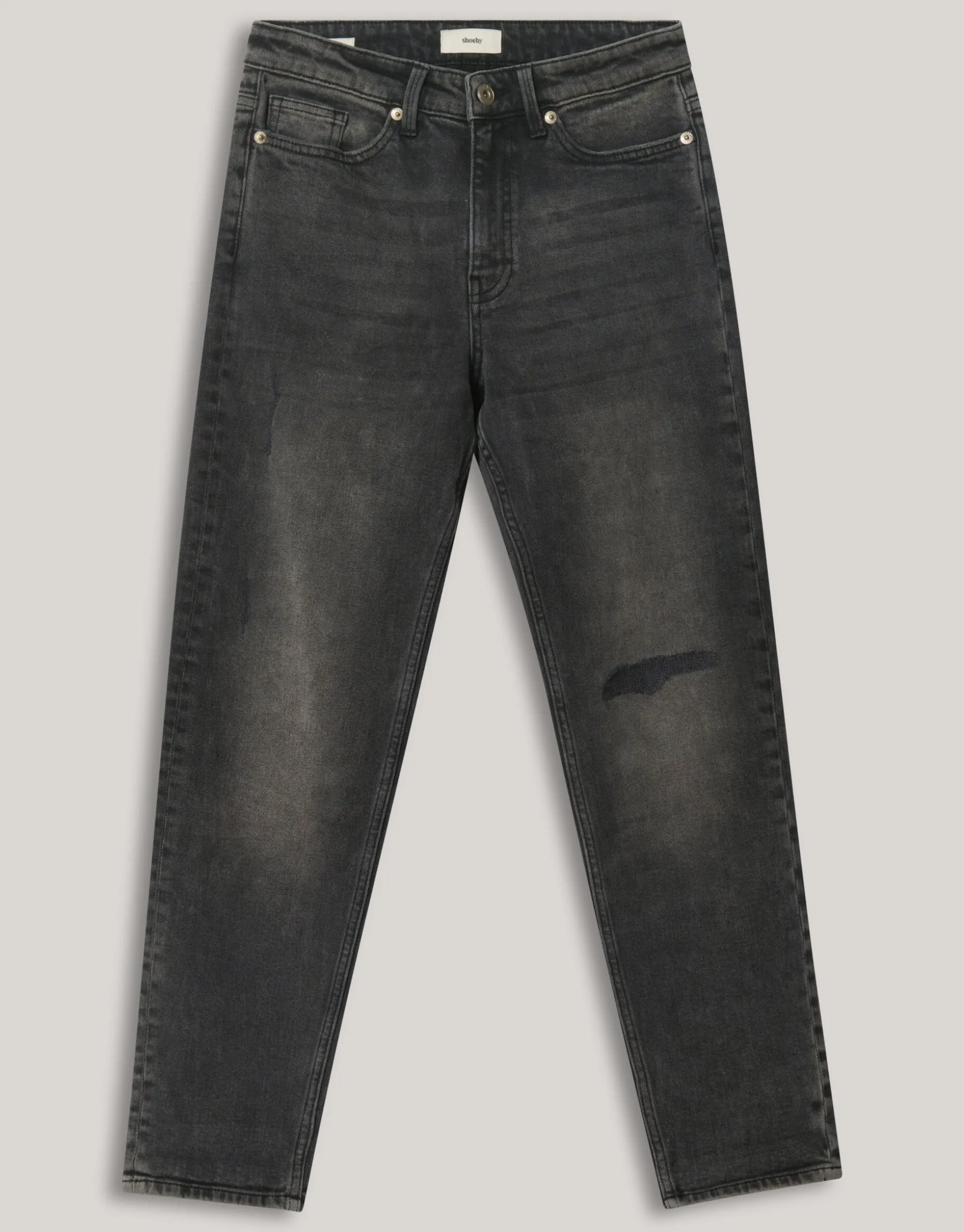 Tapered Fit Jeans Donkergrijs L29
