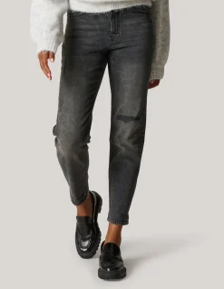 Tapered Fit Jeans Donkergrijs L29