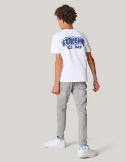 Tapered Fit Jeans Grijs