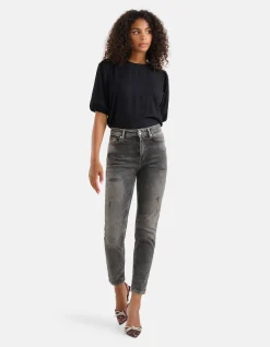 Tapered Fit Jeans Zwart L29