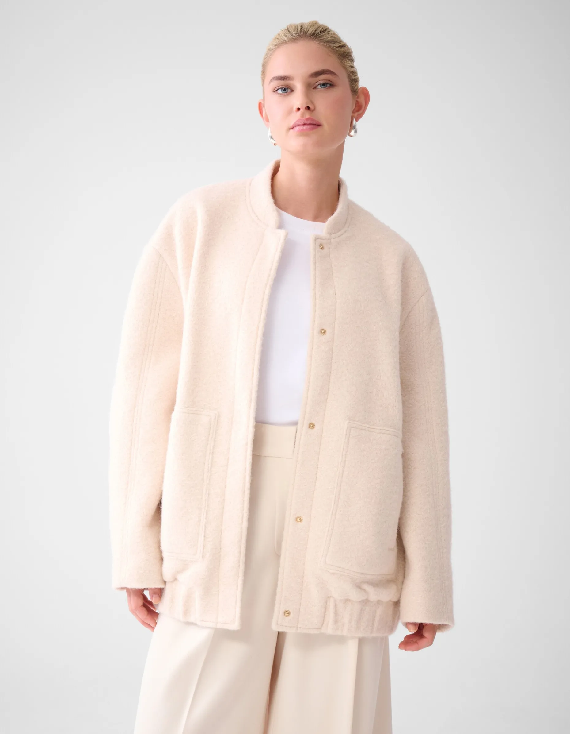 Teddy Bomber Gebroken Wit By Lonneke