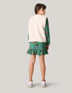 Teddy Gilet Gebroken Wit