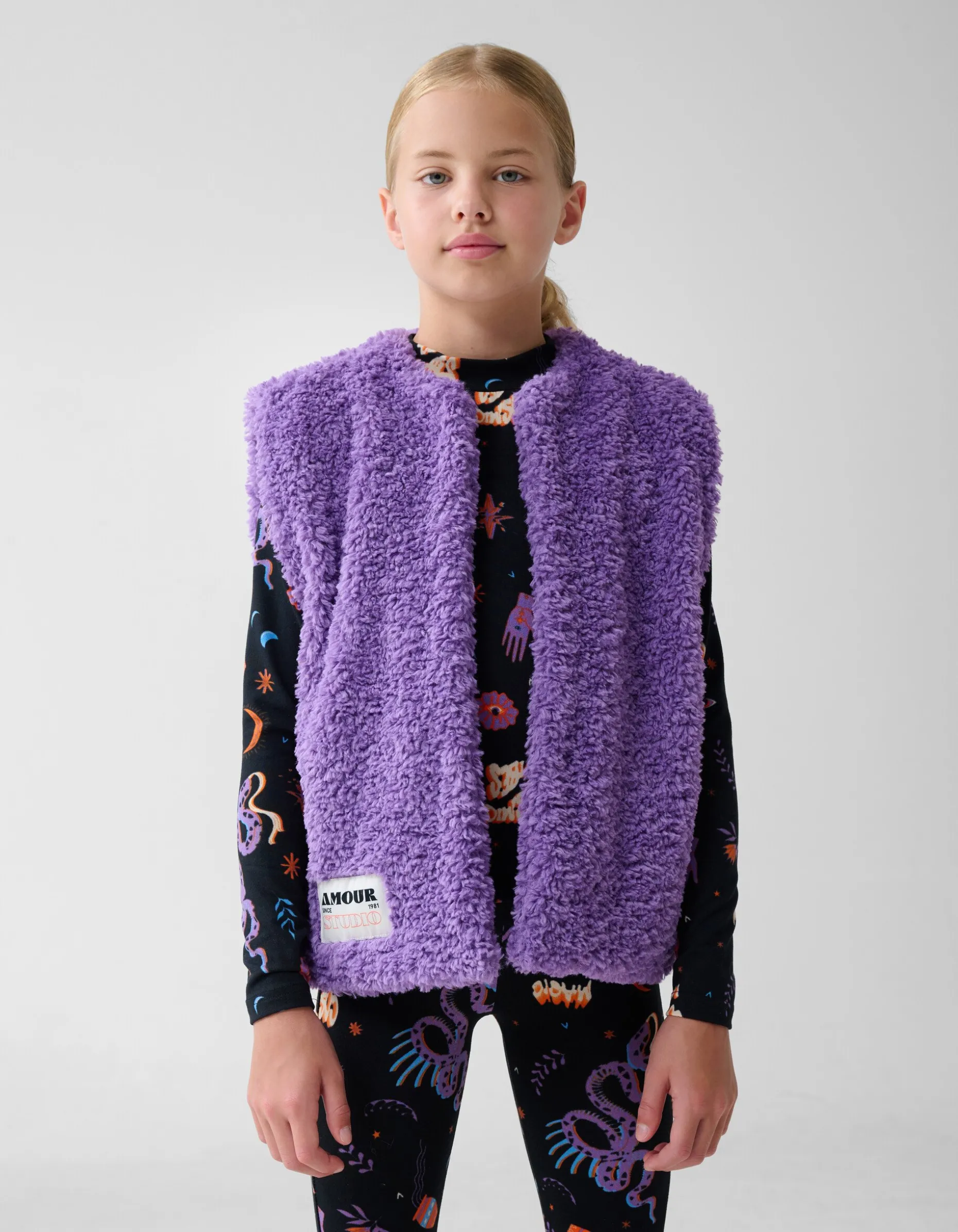 Teddy Label Gilet Paars
