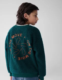 Teddy Sweater Donkergroen