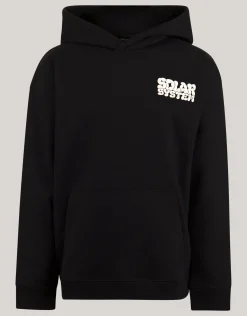 Tekstprint Hoodie Zwart