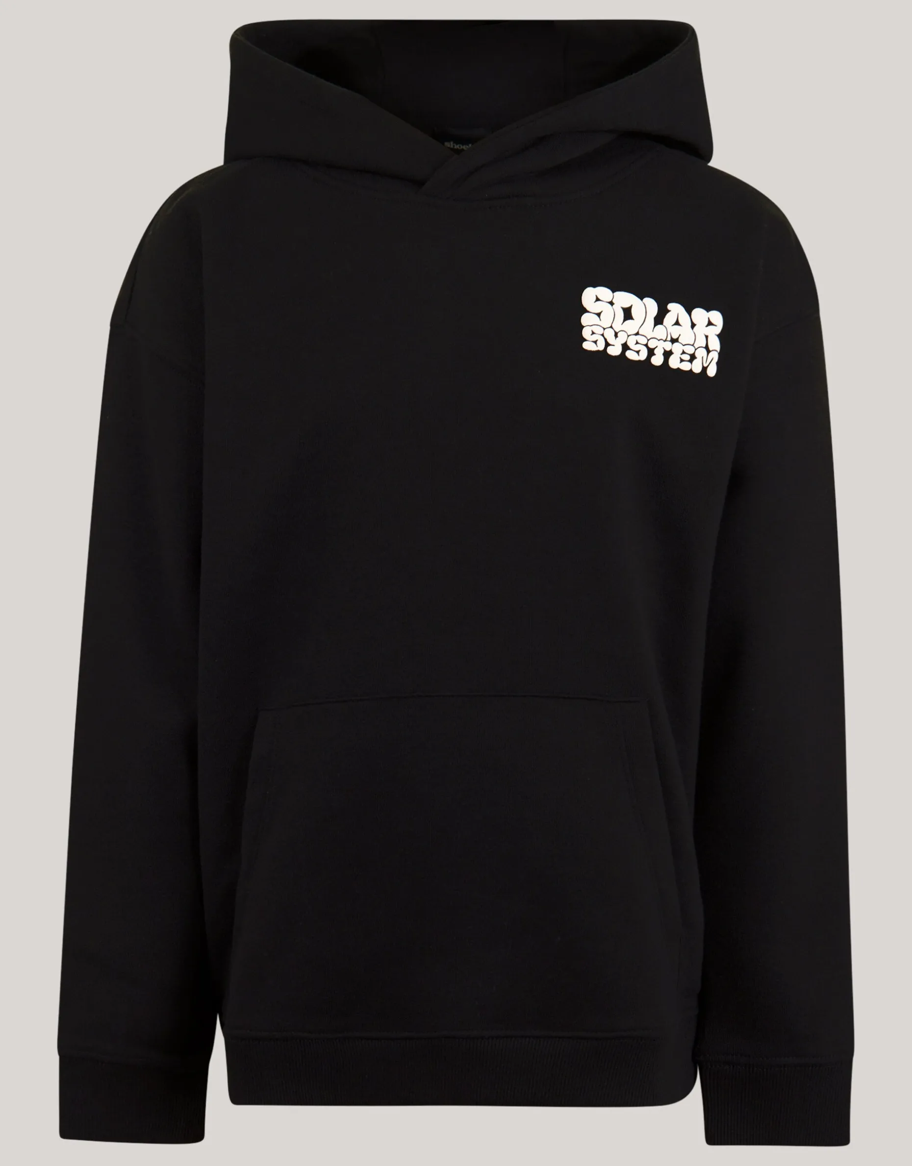 Tekstprint Hoodie Zwart