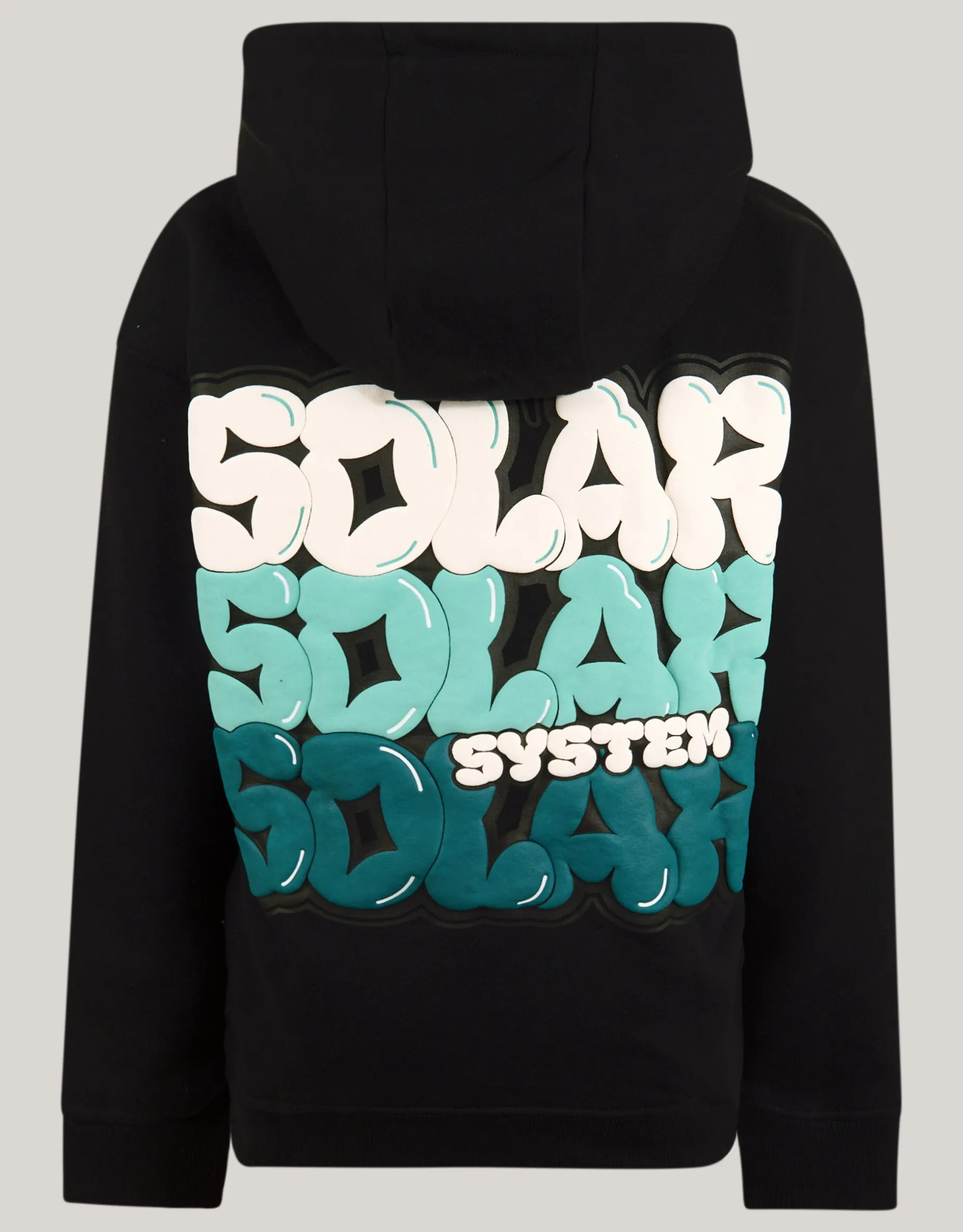 Tekstprint Hoodie Zwart