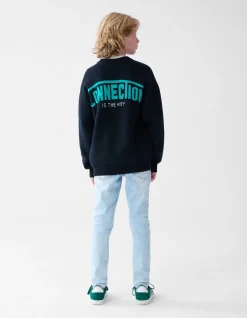 Tekstprint Trui Zwart