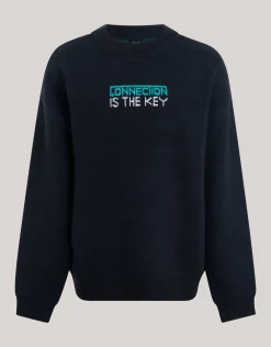 Tekstprint Trui Zwart