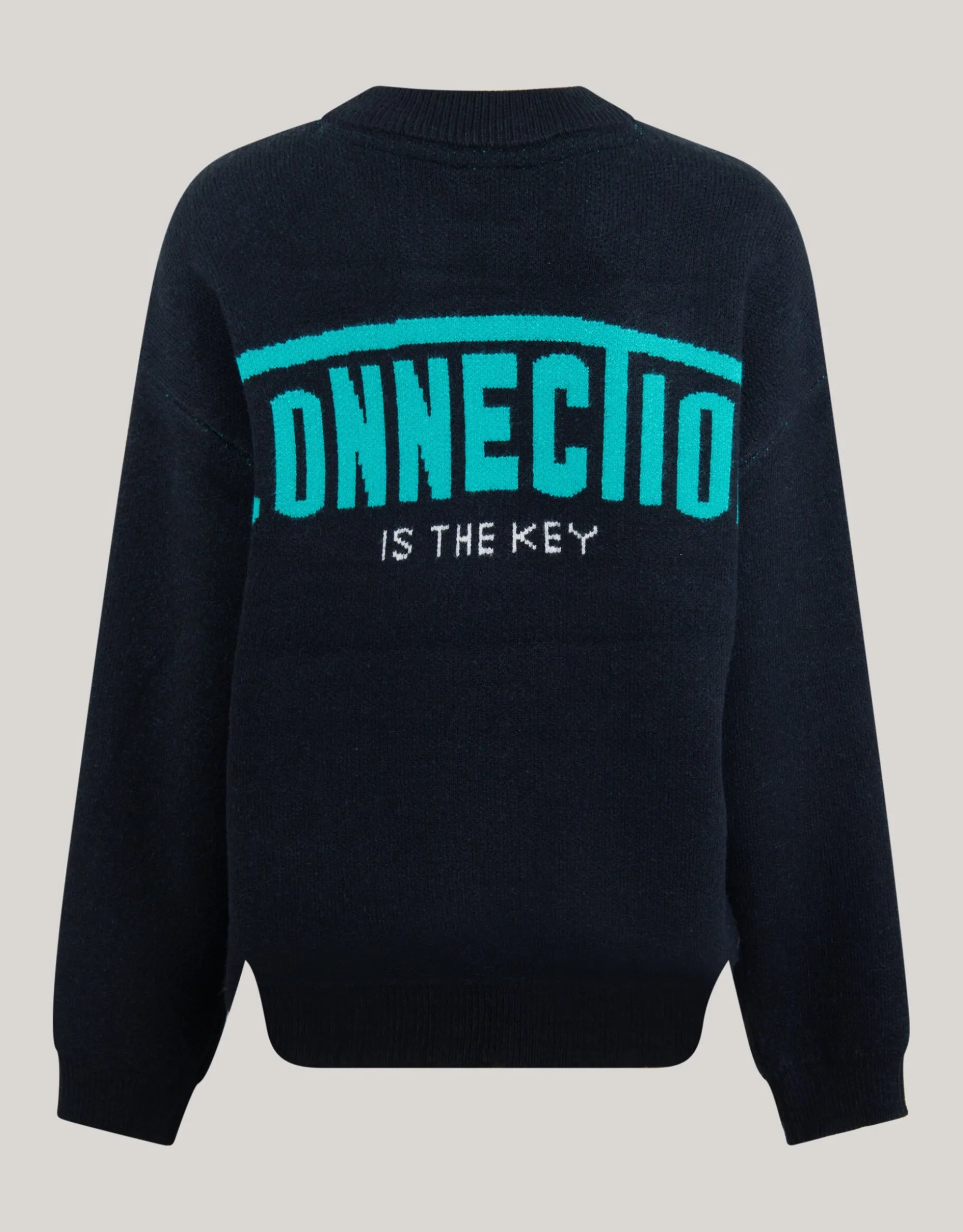 Tekstprint Trui Zwart