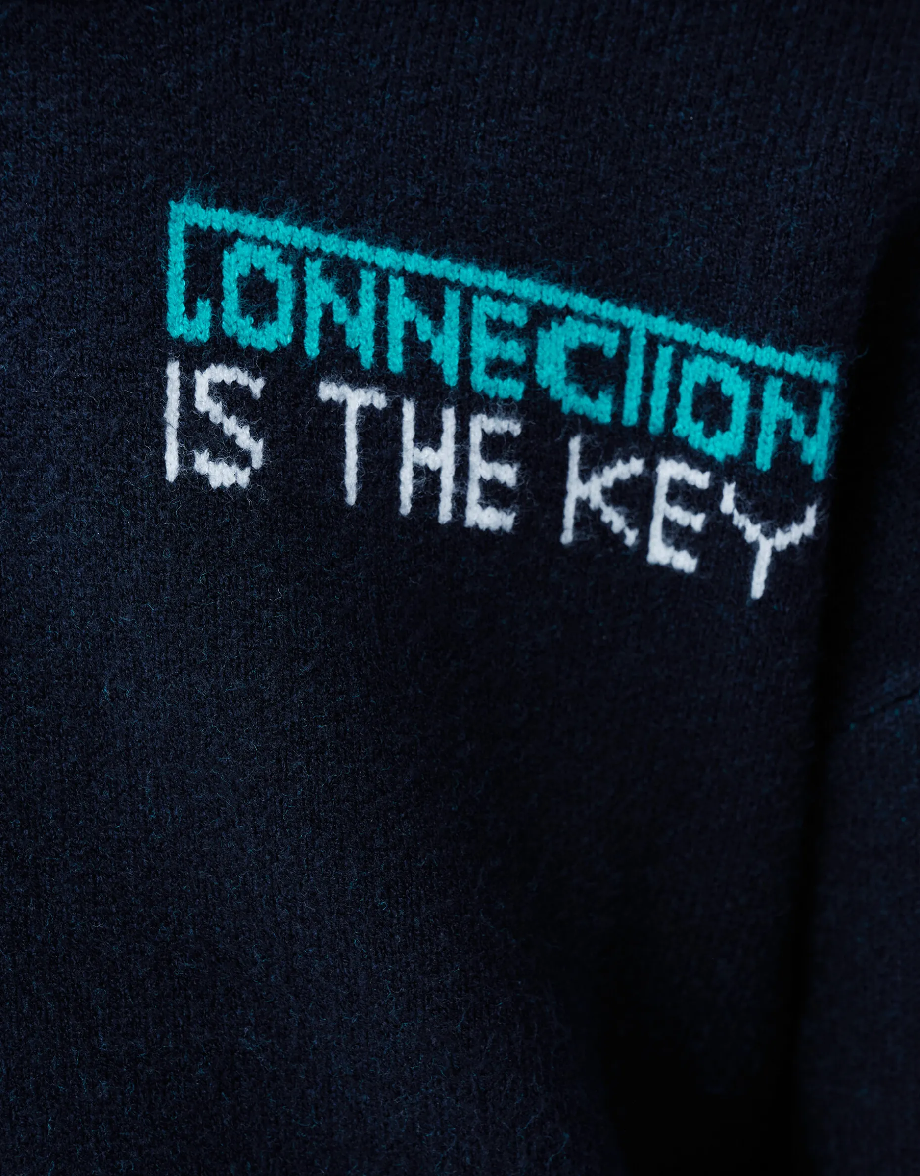 Tekstprint Trui Zwart