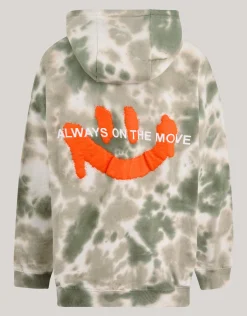 Tie Dye Hoodie Groen