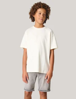 Towelling Artwork T-shirt Gebroken Wit