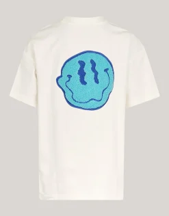 Towelling Artwork T-shirt Gebroken Wit