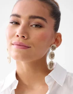 Triple Heart Oorbellen Goud