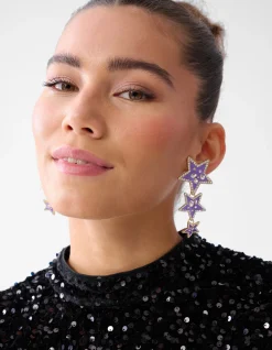 Triple Star Oorbellen Lichtpaars