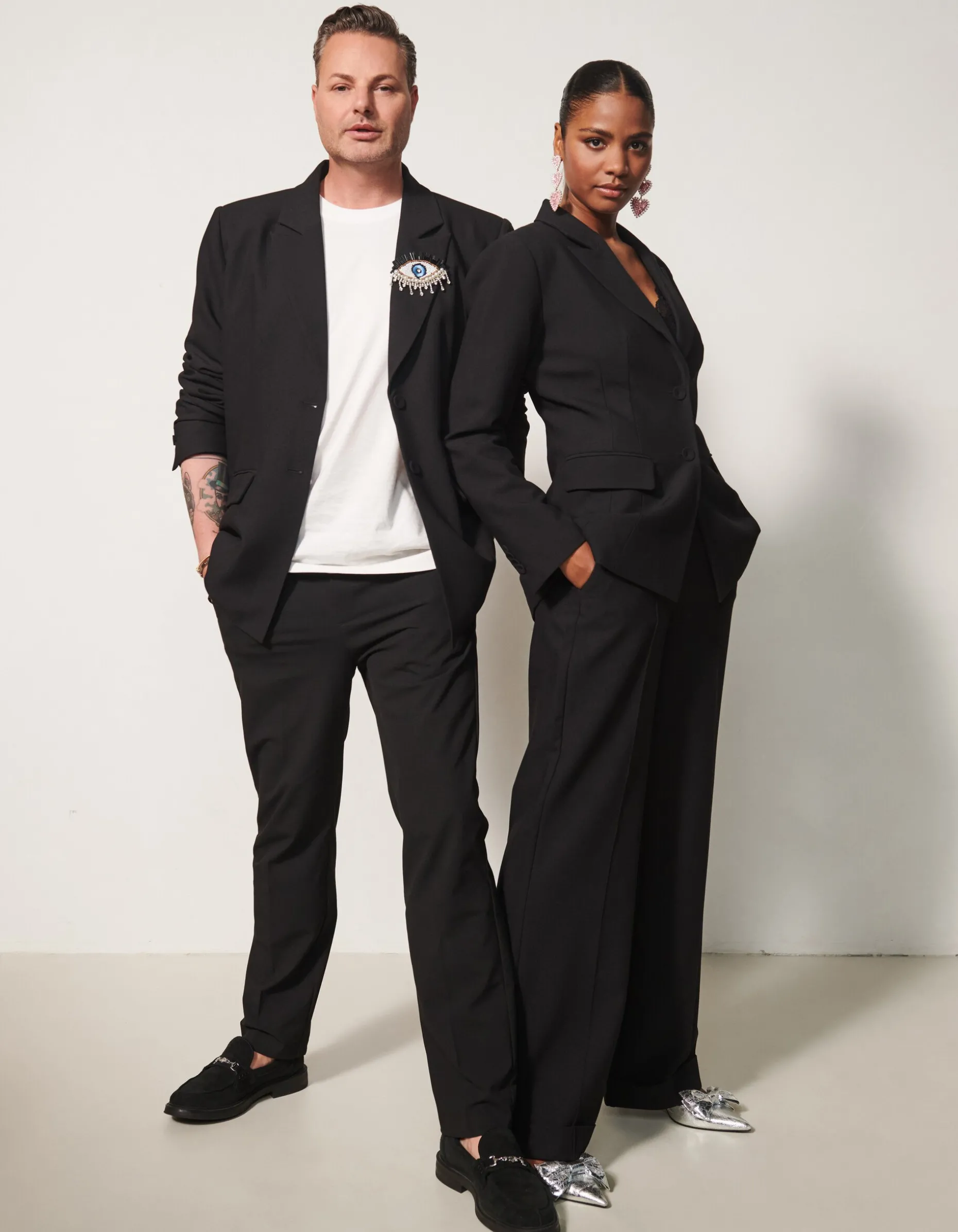 Turnup Pantalon Zwart By Fred