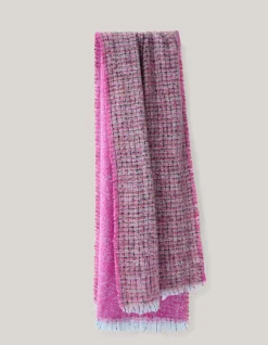 Tweed Sjaal Roze